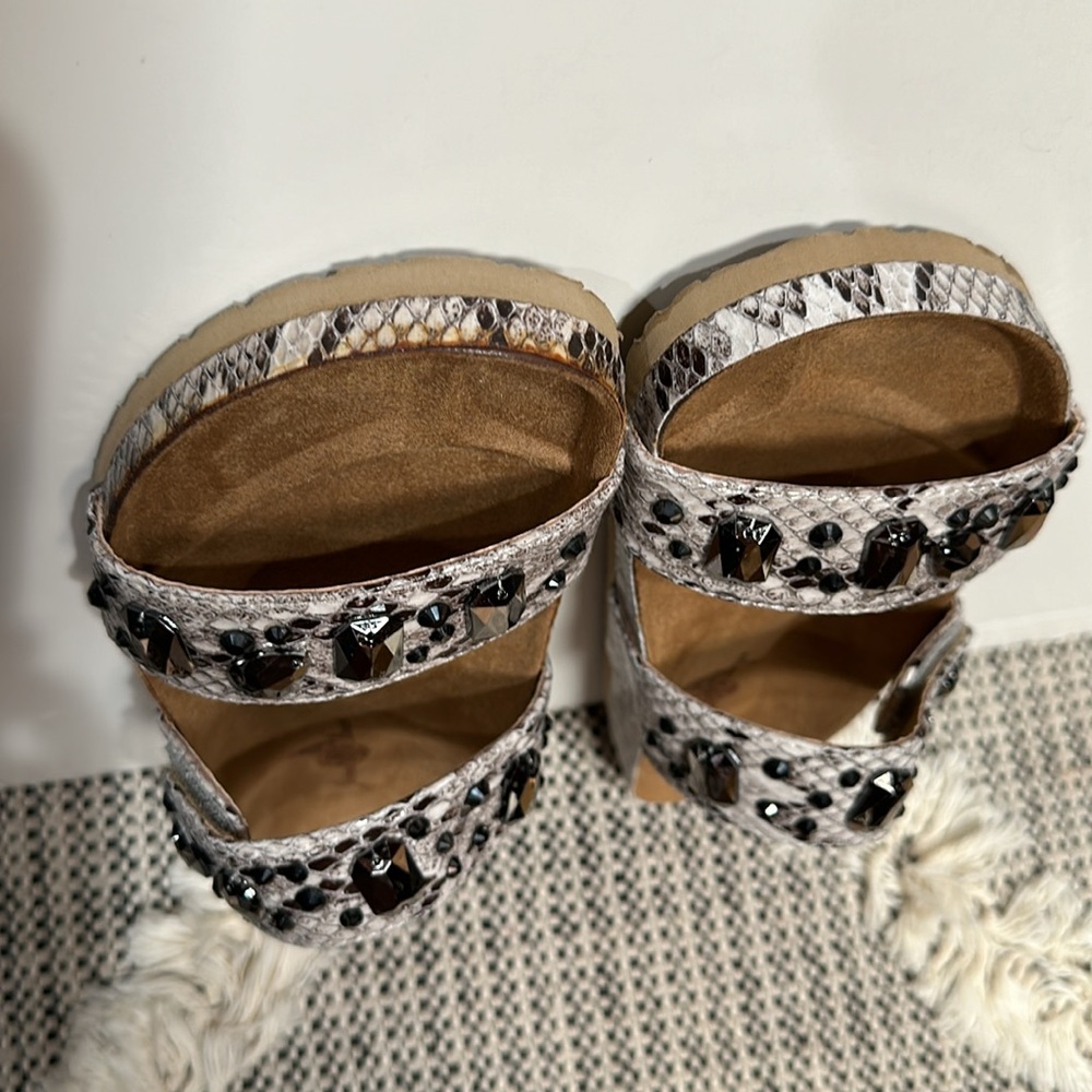 Joan Boyce Strappy Sandals With Jewels - Picture 9 of 12